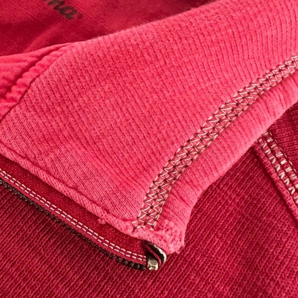 Tommy Bahama Mens Sz Medium Red Quarter Zip Pullover Sweater‎ Pima Cotton Tencel - Picture 10 of 16